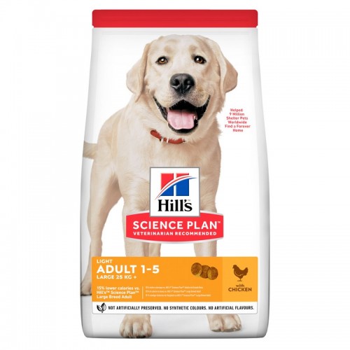 Hill's Science Plan Adult Large Breed Light Τροφή Για Σκύλους Με Κοτόπουλο 14kg
