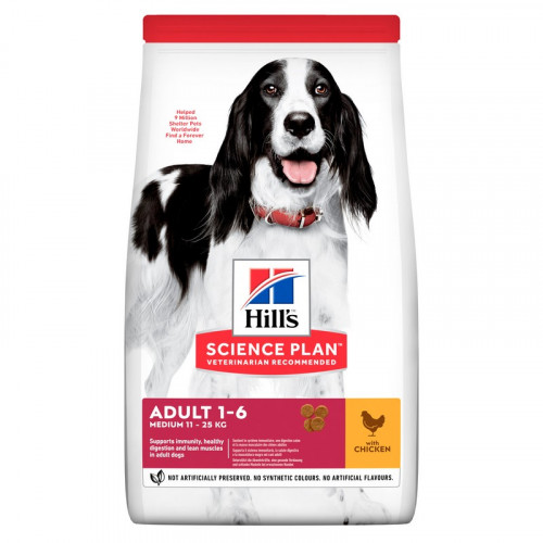 Hill's Science Plan Adult Medium Με Κοτόπουλο 14kg