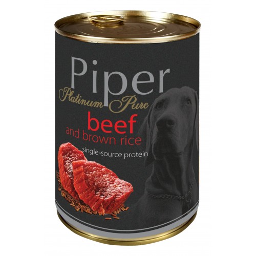 Piper Platinum Pure Adult Βοδινό-Καστανό Ρύζι 400gr