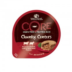 Wellness Core Chunky Centers Βοδινό-Αρνί & Λευκές Γλυκοπατάτες 170gr