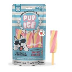 Παγωτό με γεύση Φράουλα και Βανίλια–Twist Lollies