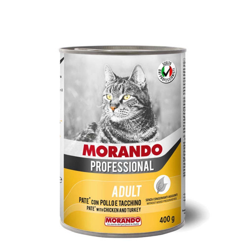 Morando Professional Cat Πατέ Κοτόπουλο-Γαλοπουλα 400gr Morando Professional Cat Πατέ Κοτόπουλο-Γαλοπουλα 400gr