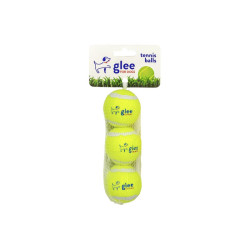 GLEE ΠΑΙΧΝΙΔΙ ΣΚΥΛΟΥ TENNIS BALLS ΚΙΤΡΙΝΟ 5cm 3pcs