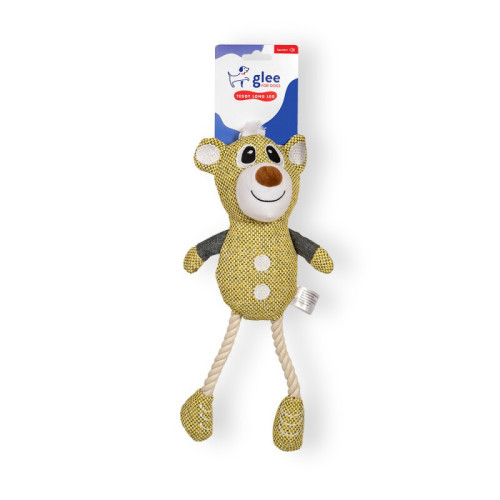 ΠΑΙΧΝΙΔΙ ΣΚΥΛΟΥ TEDDY ROPE LONG LEG ΚΙΤΡΙΝΟ SQUEAKΥ 30cm ΠΑΙΧΝΙΔΙ ΣΚΥΛΟΥ TEDDY ROPE LONG LEG ΚΙΤΡΙΝΟ SQUEAKΥ 30cm