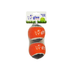 Tennis Balls Orange-Black 7.5cm 2pcs