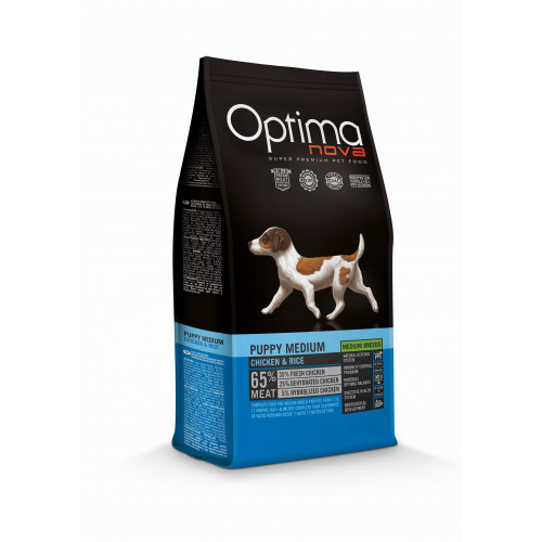 Optima Nova Puppy Medium Chicken-rice 12kg
