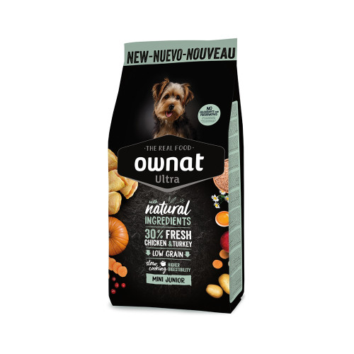 Ownat Ultra Mini Junior Κοτόπουλο–Γαλοπούλα 400gr