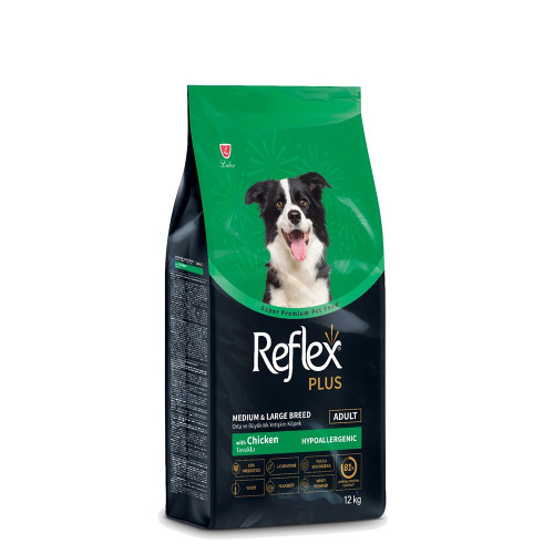 Reflex Plus Dog Food Adult Medium-Large Breeds Chicken 12kg