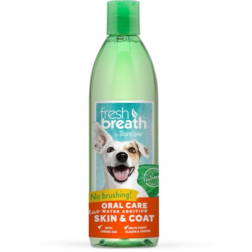 TropiClean Fresh Breath Plus Skin-Coat Oral Care Water