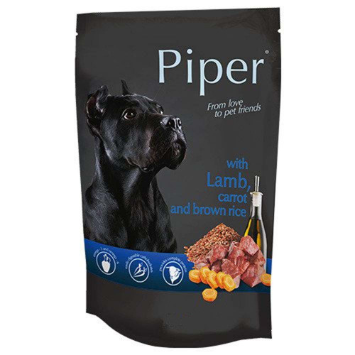 Piper Adult  Αρνί-Καρότο-Καστανό ρύζι 500gr