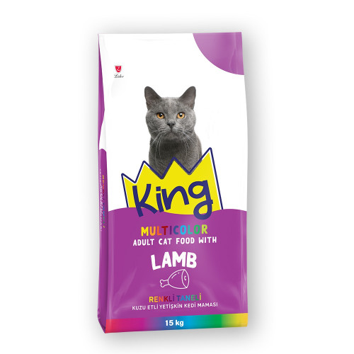 KING ADULT CAT FOOD MULTICOLOR LAMB AND RICE 15KG