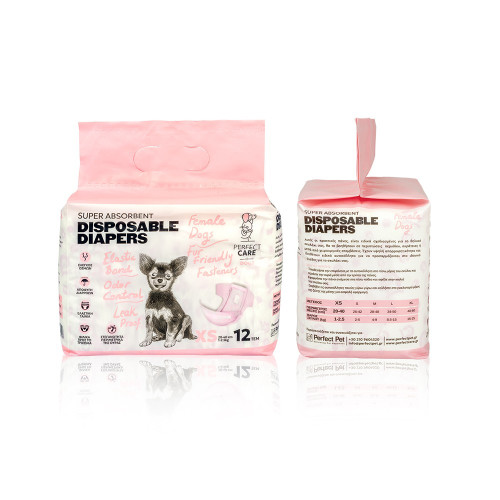 Πάνες PERFECT CARE FEMALE DIAPERS XS 12 pcs