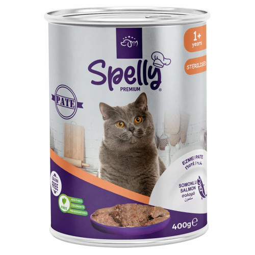 Spelly Grain Free Πατέ Σολομός 400gr