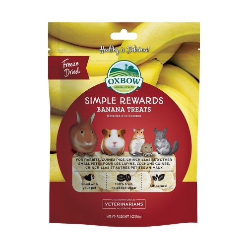 Oxbow Λιχουδιές Simple Rewards Μπανάνα 30gr Oxbow Λιχουδιές Simple Rewards Μπανάνα 30gr