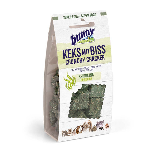 Bunny Crunchy Cracker Με Σπιρουλίνα 50gr