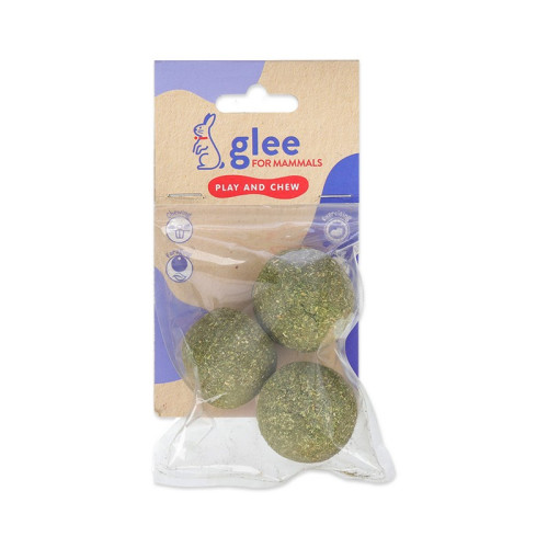 GLEE ΛΙΧΟΥΔΙΑ ΤΡΩΚΤΙΚΩΝ BAKED TIMOTHY HAY BALL WITH CARROT 3pcs 4cm