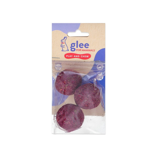 GLEE ΛΙΧΟΥΔΙΑ ΤΡΩΚΤΙΚΩΝ BAKED TIMOTHY HAY BALL WITH ROSE 3pcs 4cm
