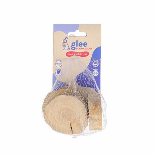 GLEE ΠΑΙΧΝΙΔΙ ΤΡΩΚΤΙΚΩΝ COFFEE WOOD DISK CHEW 4pcs 6cm