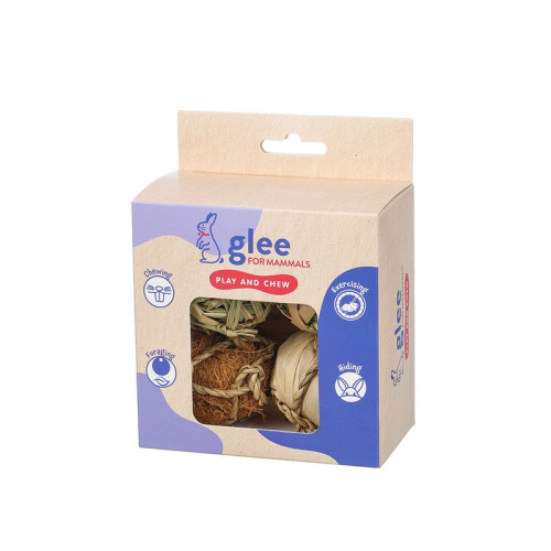 GLEE ΠΑΙΧΝΙΔΙ ΤΡΩΚΤΙΚΩΝ NATURE VALUE BALL 4pcs 5cm