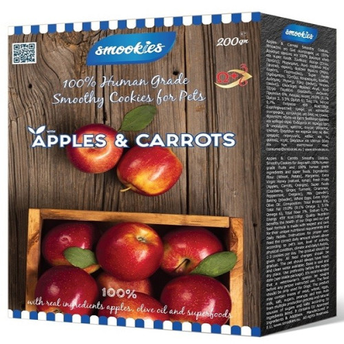 SMOOKIES APPLES AND CARROTS ΜΠΙΣΚΟΤΑ 200GR