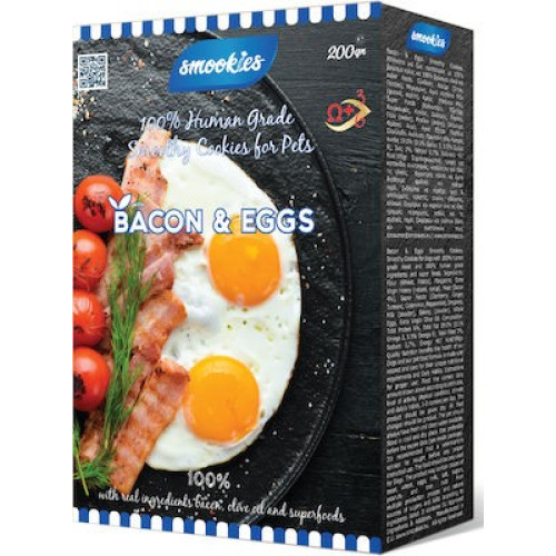 SMOOKIES BACON AND EGGS ΜΠΙΣΚΟΤΑ 200GR
