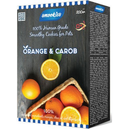 SMOOKIES ORANGE AND CAROB ΜΠΙΣΚΟΤΑ 200 gr