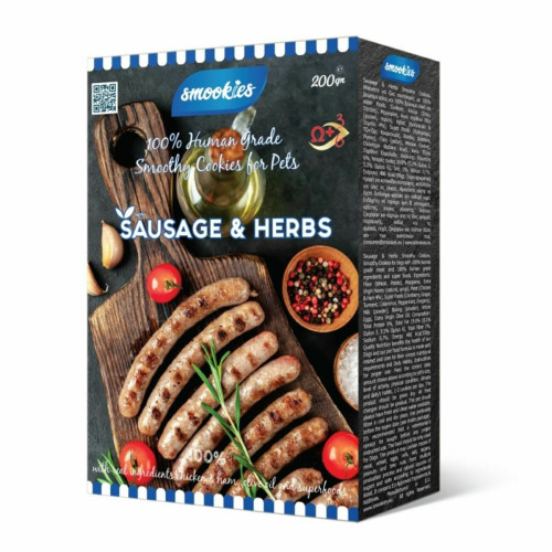 Smookies Sausage-Herbs Μπισκότα Σκύλου 200gr